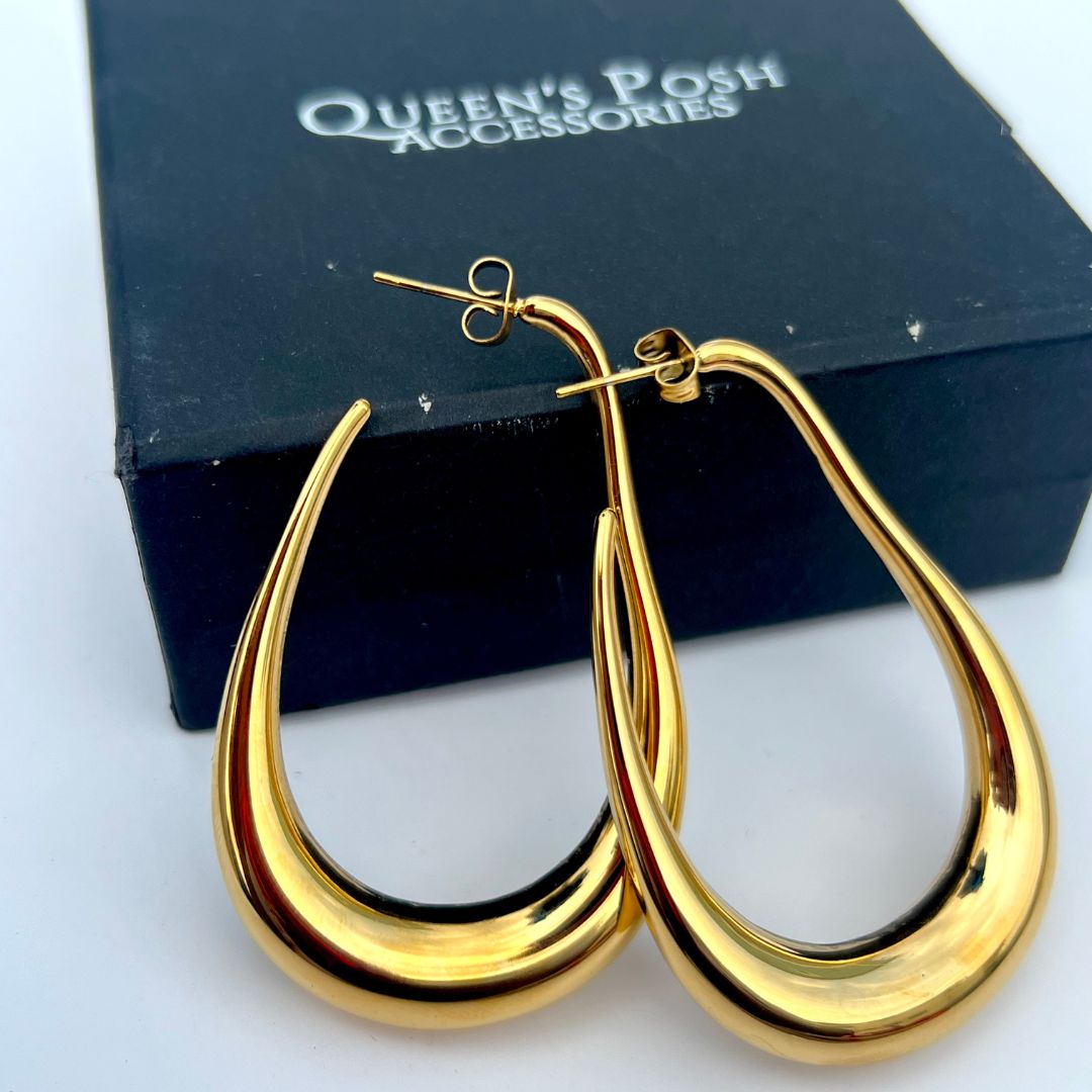 Hollow Out Minimalist Hoop