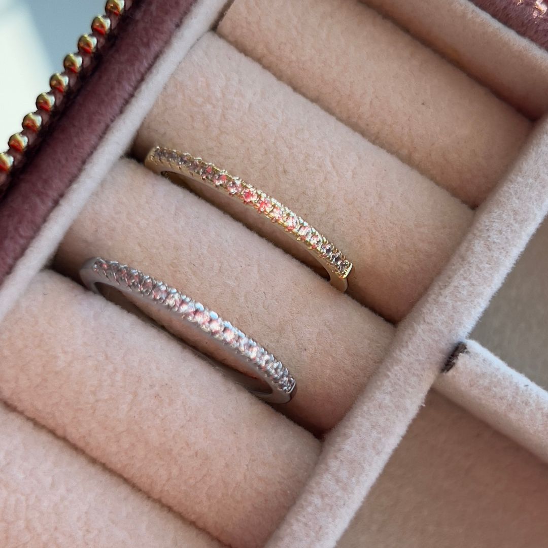 14k Micro Eternity Band