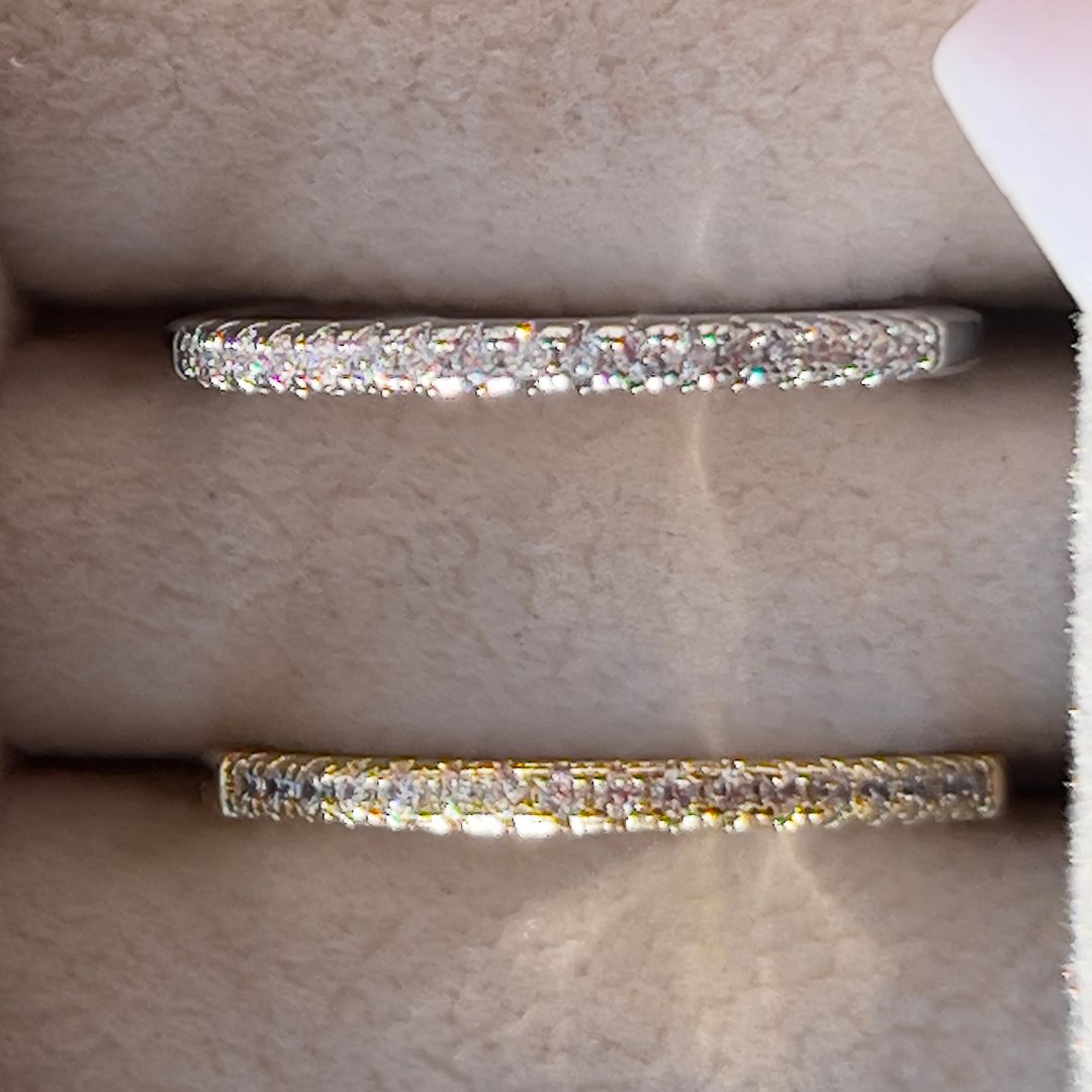 14k Micro Eternity Band