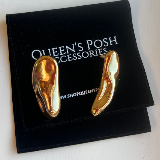 18k Elongated Earrings