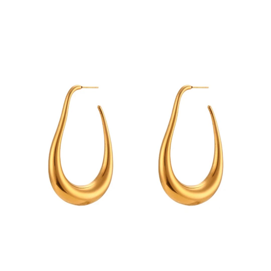 Solid Gold Hoop Earrings