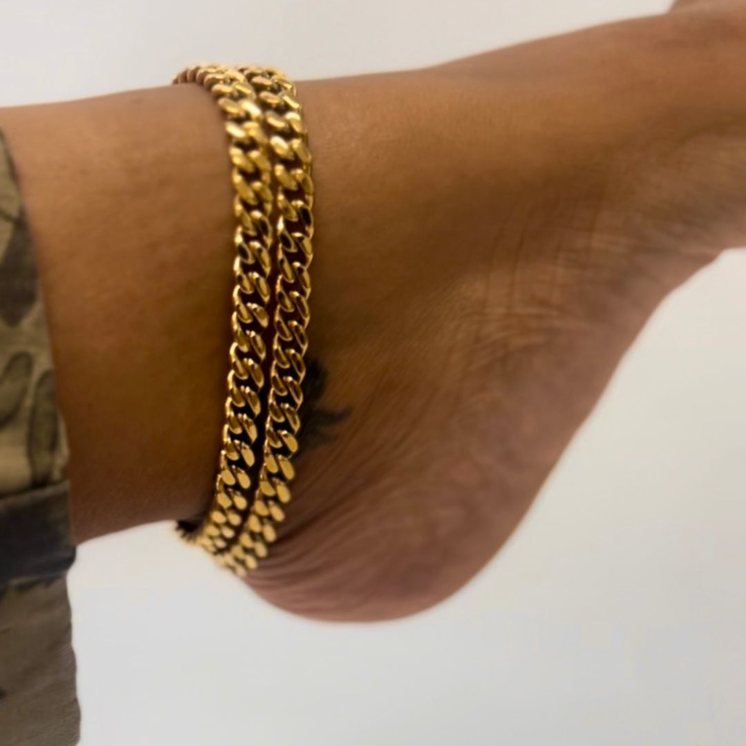14k gold anklet