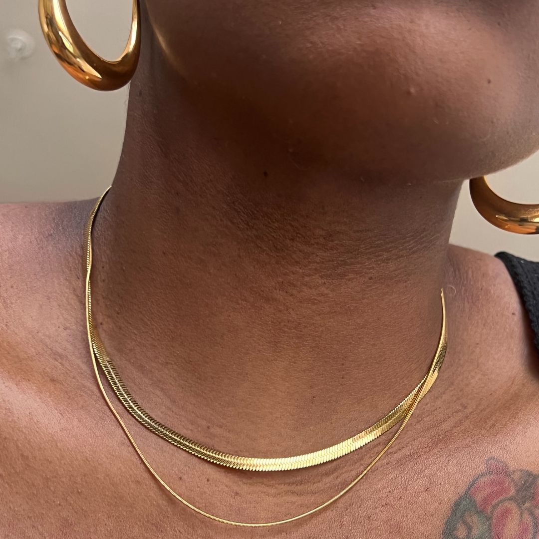 women herringbone chain