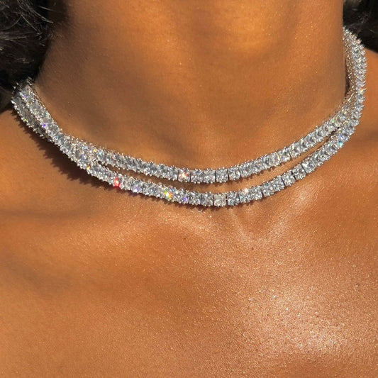 swarovski tennis necklace