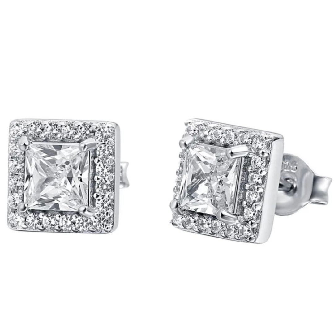 Halo Diamond Studs