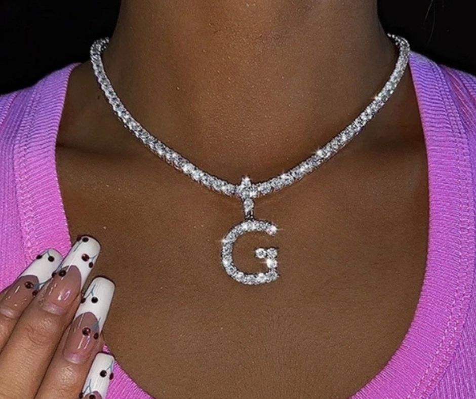 Icy Initial Necklace (Limited Letters)