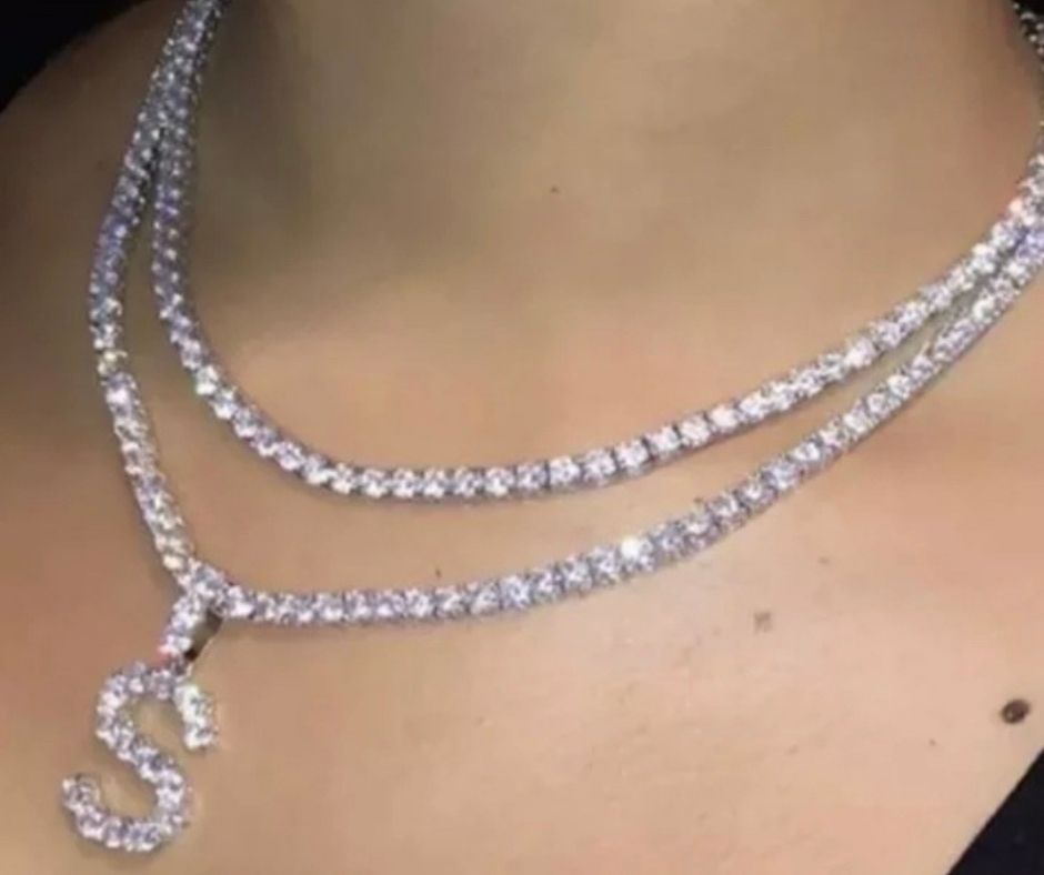 Icy Initial Necklace (Limited Letters)
