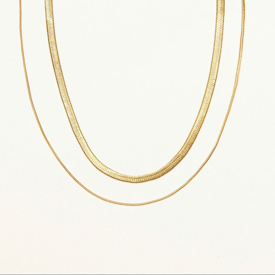 18k women's herringbone Necklace