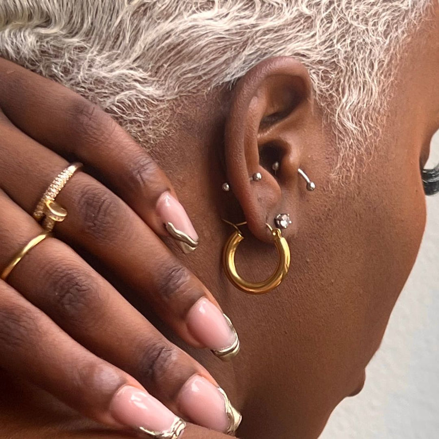 14k Gold Non-Tarnish Earrings 