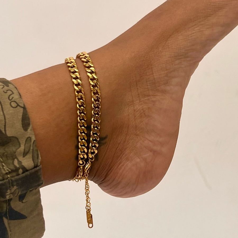 gold anklets for women