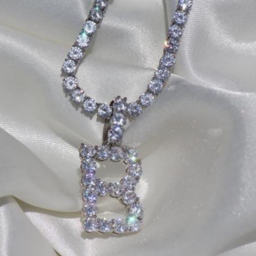Icy Initial Necklace (Limited Letters)